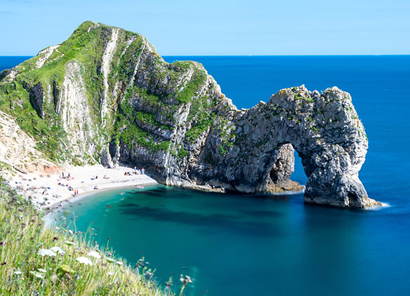 Picture of Durdle Door on a Jurassic Coast Dorset school trip